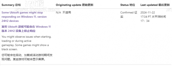 微软紧急暂停部分设备升级Win11 24H2：育碧游戏频繁出问题